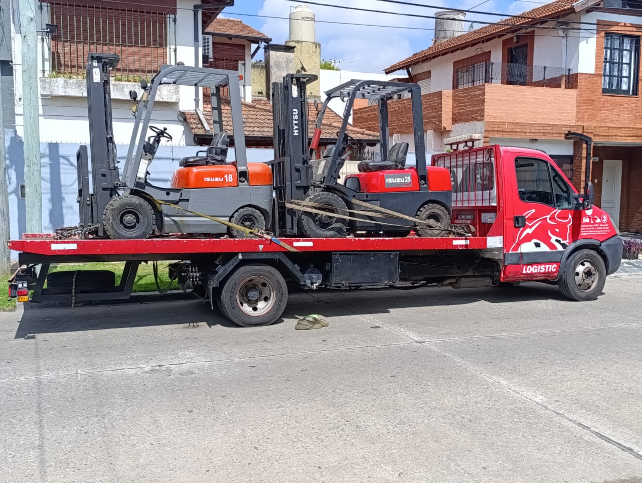 Traslado de autoelevadores Isuzu entre sucursales